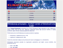 Tablet Screenshot of omegaklima.com.pl